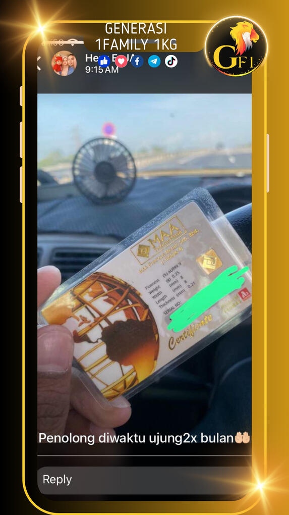 Emas berguna ketika Gawat