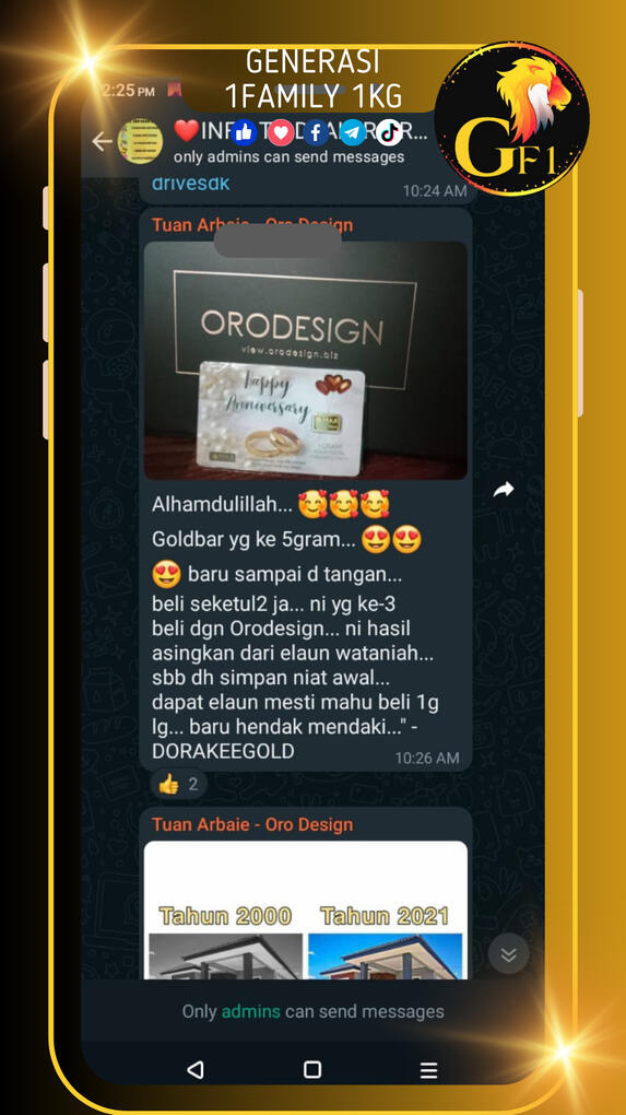 Laburkan elaun jadi Emas