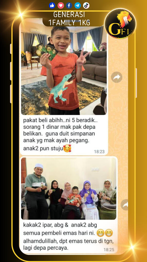 Tukar Simpanan RM Anak jadi Emas