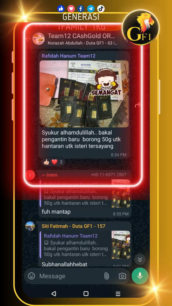 Emas sebagai Hantaran sentiasa bernilai